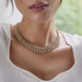 Macklowe Gallery Diamond Layered Rope Collar Necklace