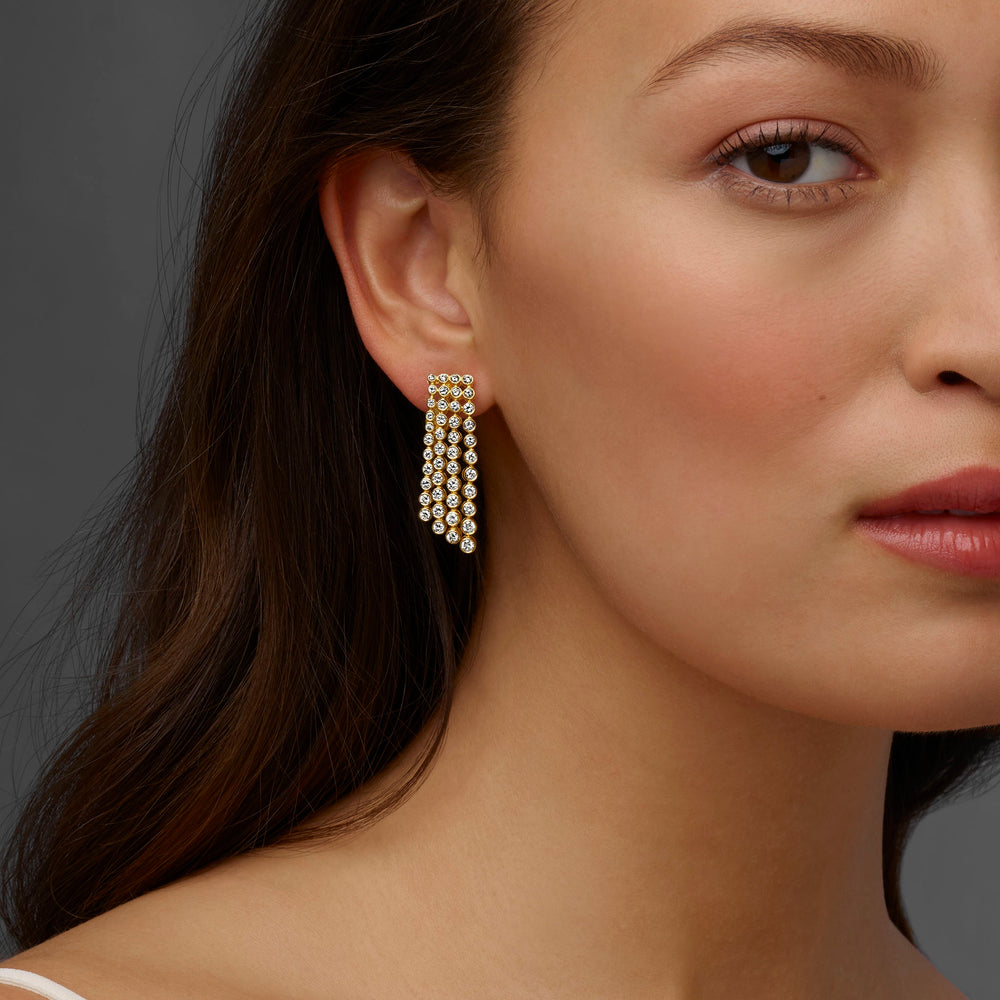 Macklowe Gallery Van Cleef & Arpels Paris Cascade Diamond Earrings 