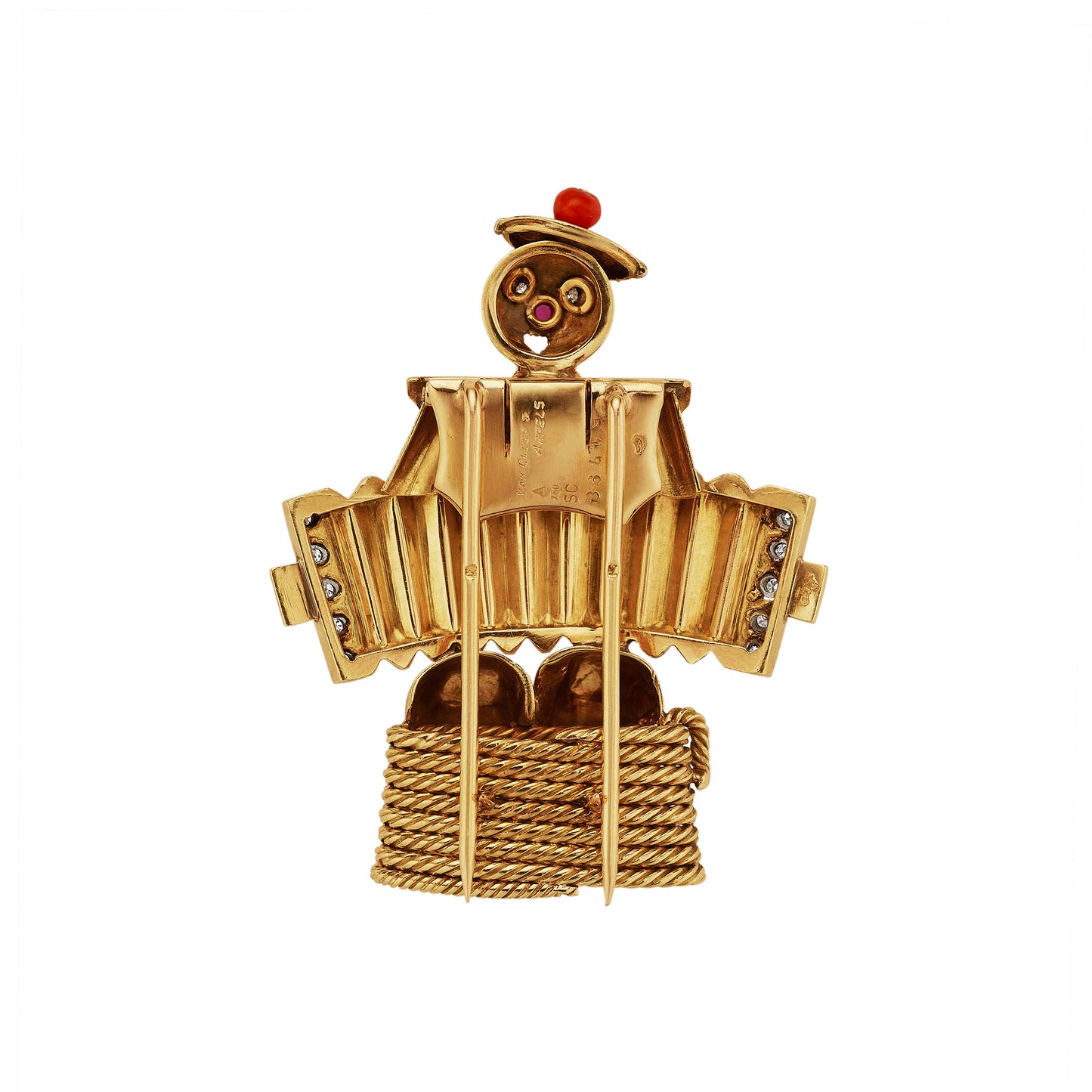 Macklowe Gallery Van Cleef & Arpels "Sailor with the Accordion" Brooch