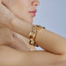 Macklowe Gallery Janlys Paris Retro 18K Gold Tank Bracelet