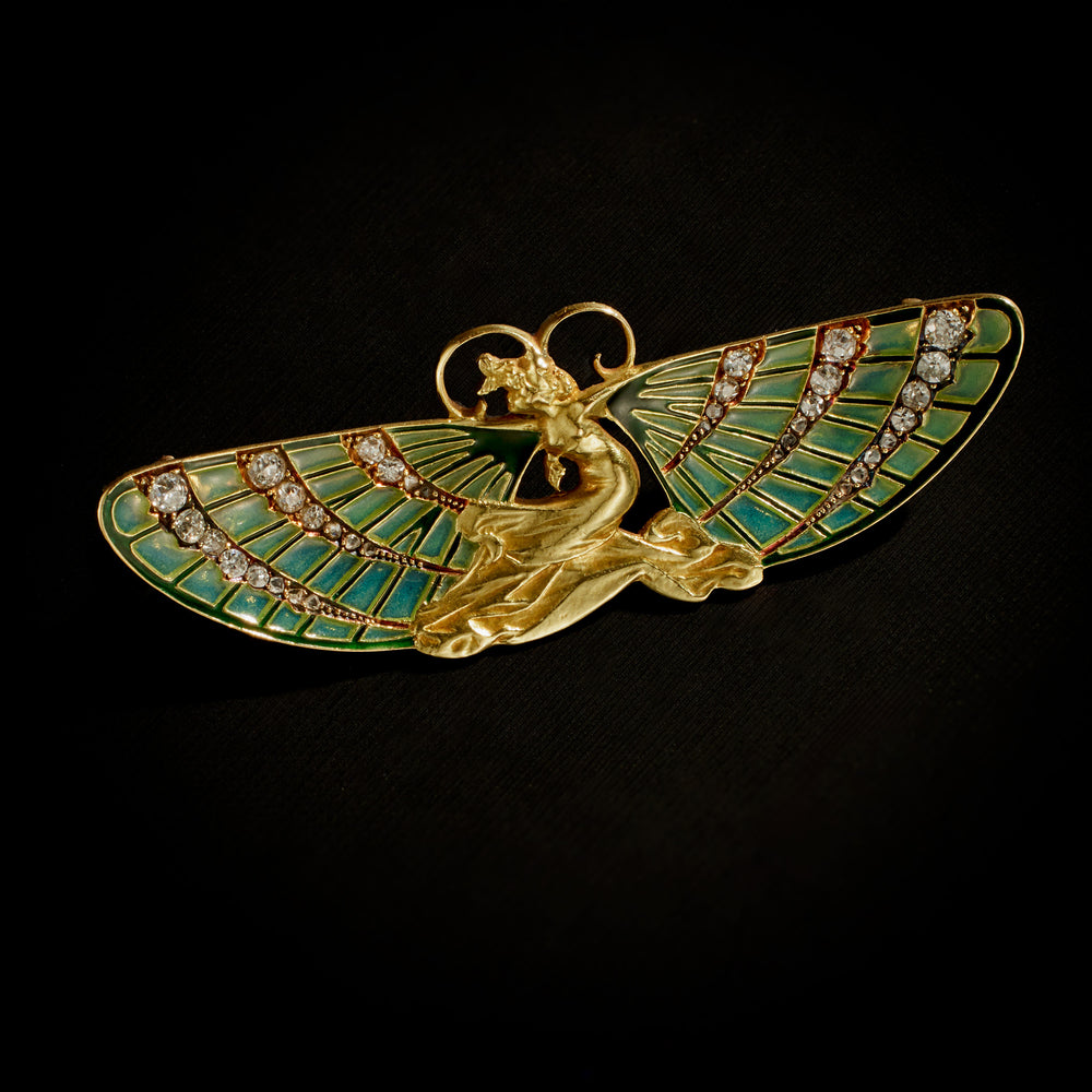 Macklowe Gallery René Lalique "Femme Papillon" Brooch