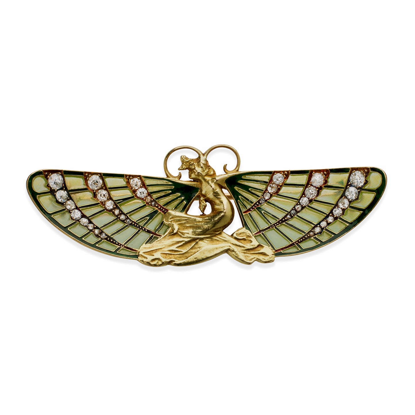 Macklowe Gallery René Lalique "Femme Papillon" Brooch