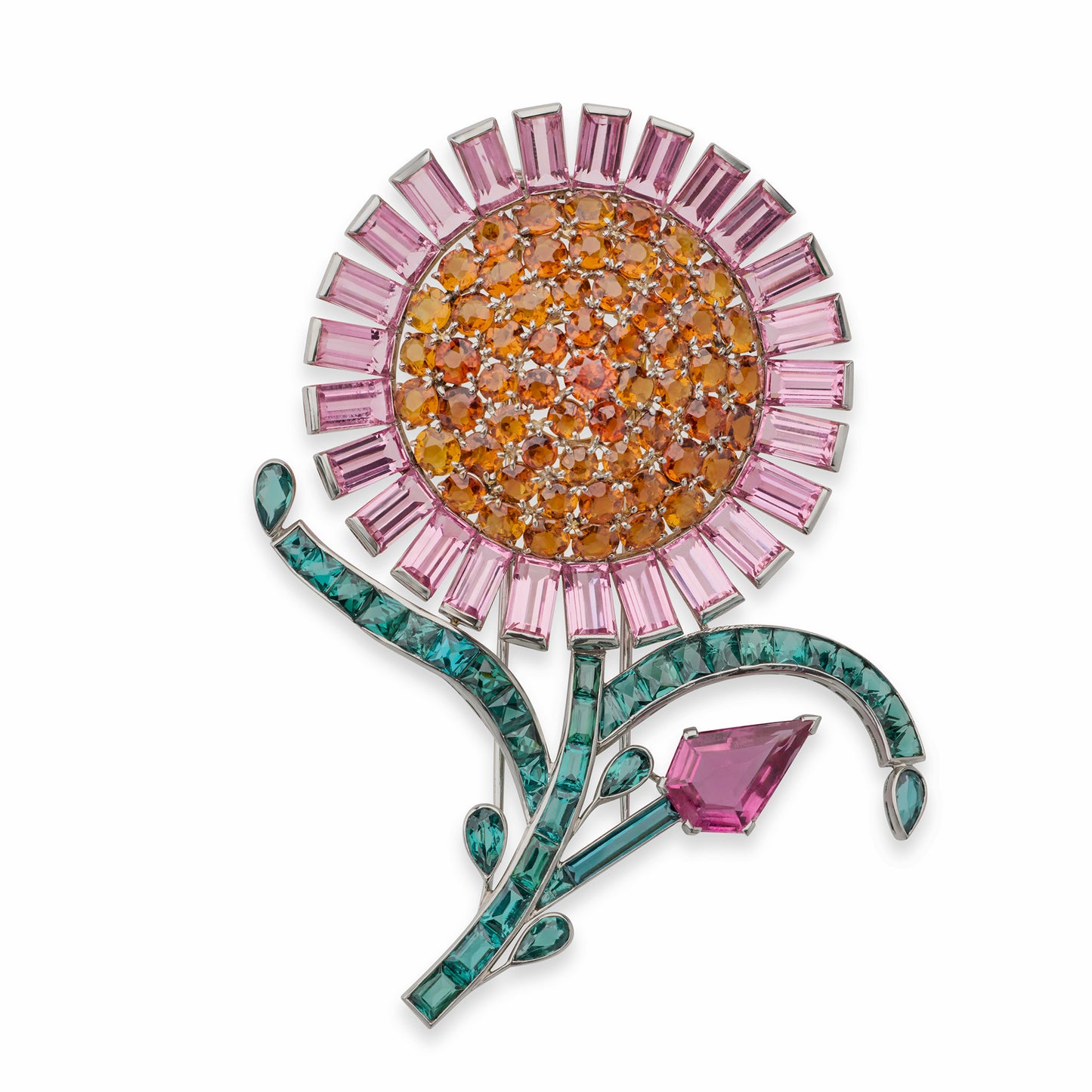 Macklowe Gallery Marcus & Co. Retro Sunflower Brooch