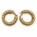 Macklowe Gallery Van Cleef & Arpels Paris 18K Gold Twisted Hoop Earrings