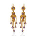 Macklowe Gallery Antique 1860s Amethyst Fringe Earrings