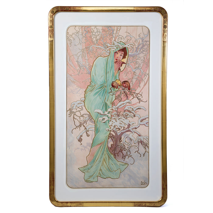 Macklowe Gallery Alphonse Mucha "Les Saisons (The Seasons)"Set of Four Lithographs  