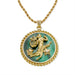 Macklowe Gallery Van Cleef & Arpels Malachite and Diamond Virgo Pendant