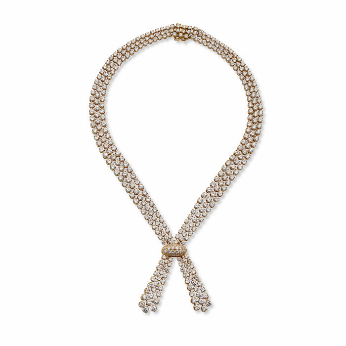 Macklowe Gallery Cartier Paris Diamond Tassel Necklace