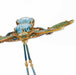 Macklowe Gallery René Lalique Art Nouveau Plique-à-jour Enamel and Aquamarine "Four Dragonflies" Pendant Necklace