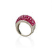 Macklowe Gallery French Invisibly-set Ruby and Diamond Bombé Ring