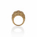 Macklowe Gallery Cartier Paris 18K Gold and Diamond "Maillon Panthère" Bombé Ring