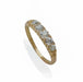 Macklowe Gallery Antique English 18K Gold and Five Stone Diamond Ring