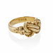 Macklowe Gallery Antique English 18K Gold Braided "Keeper" Ring