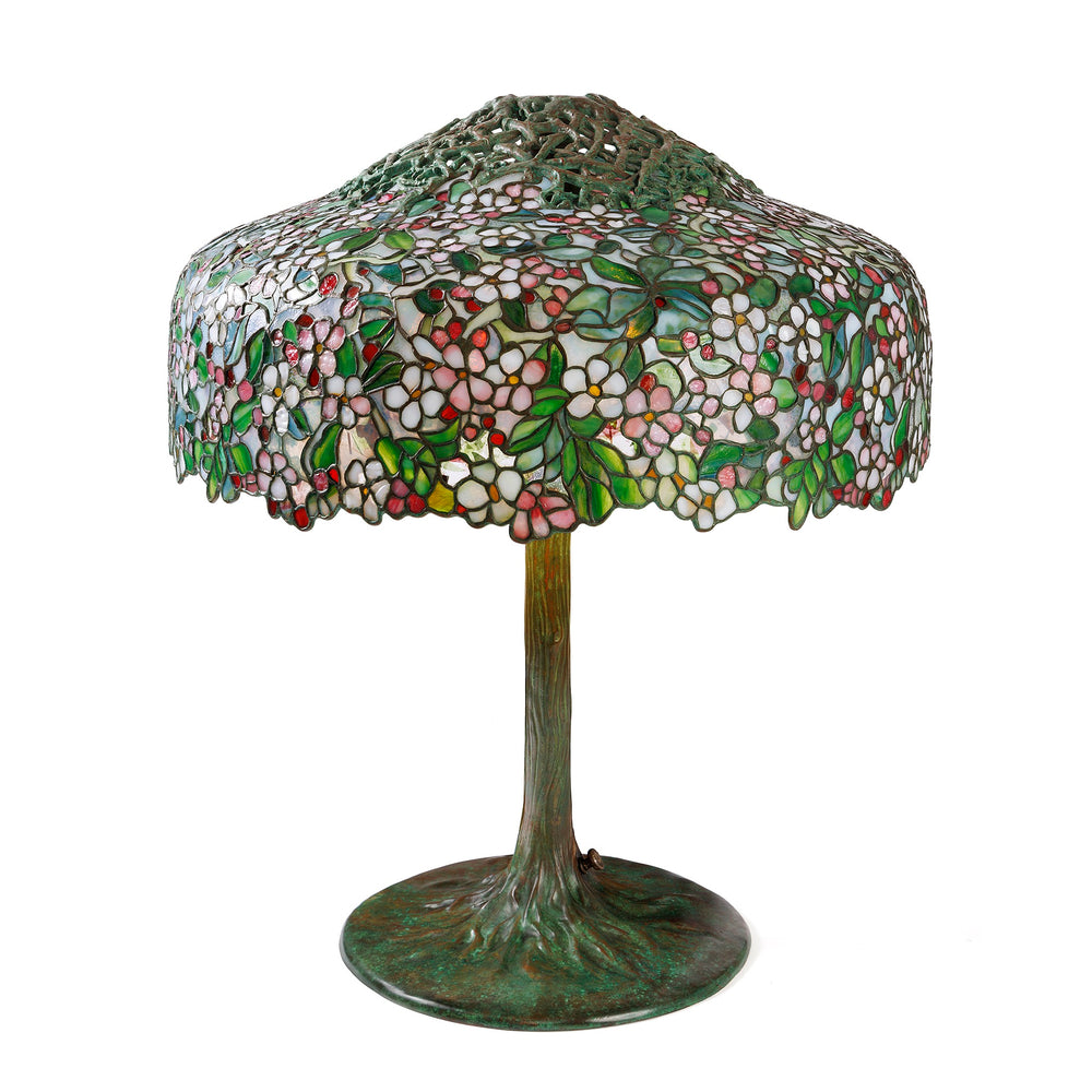 
                      
                        Macklowe Gallery Tiffany Studios New York "Apple Blossom" Table Lamp
                      
                    