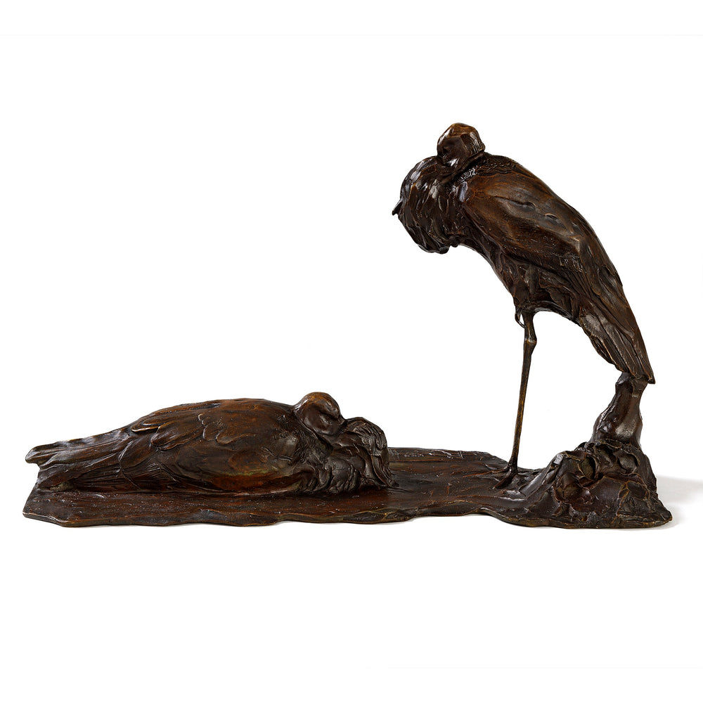 
                      
                        Macklowe Gallery Rembrandt Bugatti "Storks at Rest" Bronze Sculpture
                      
                    