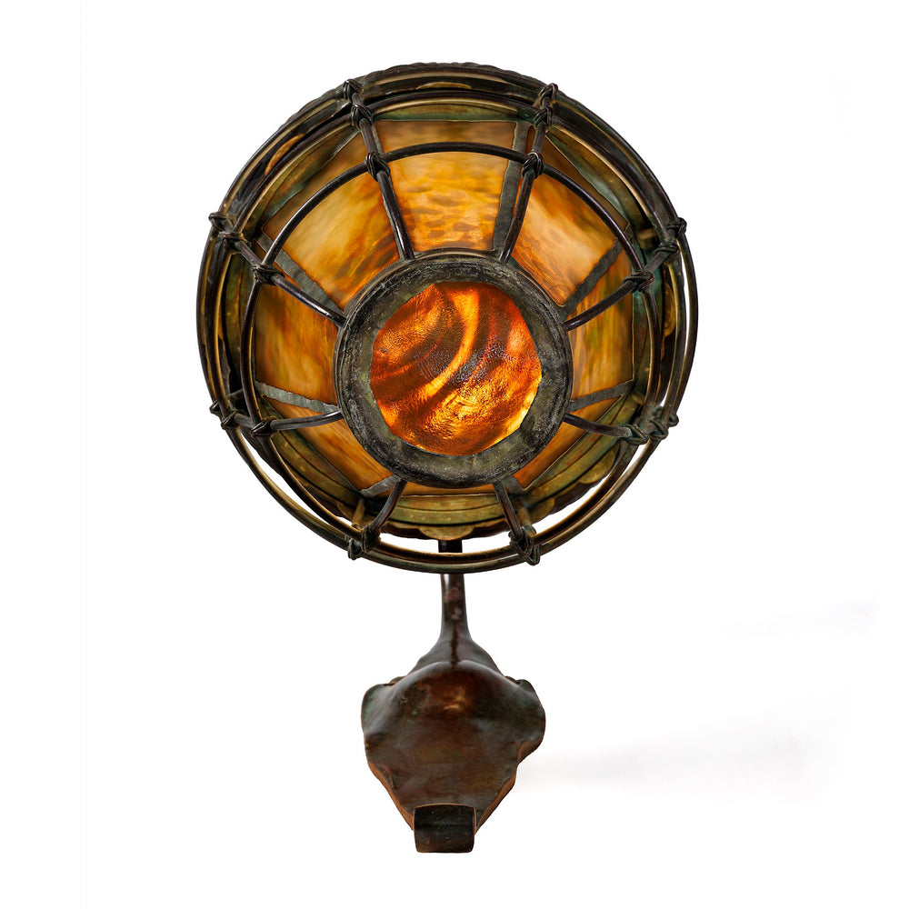 
                      
                        Macklowe Gallery Tiffany Studios New York Pair of "Caged Lantern" Sconces
                      
                    