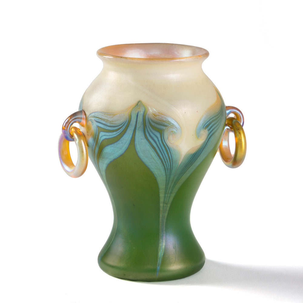 
                      
                        Macklowe Gallery Tiffany Studios New York Pulled Feather Vase
                      
                    