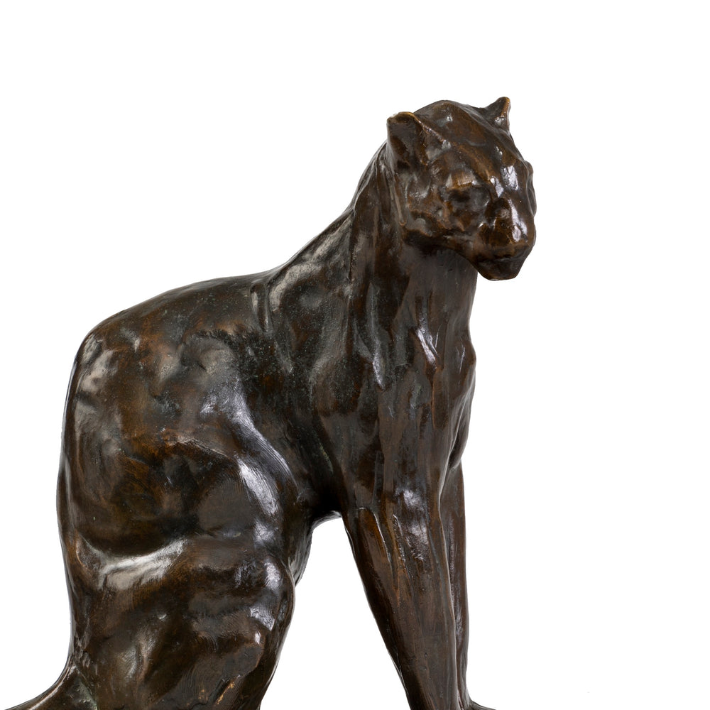 
                      
                        Macklowe Gallery Rembrandt Bugatti "Seated Panther, small model (Panthère assise, Petit Modèle)" Bronze Sculpture
                      
                    