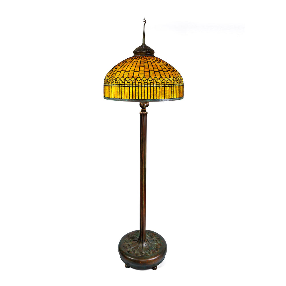 Macklowe Gallery Tiffany Studios New York "Curtain" Border Floor Lamp 