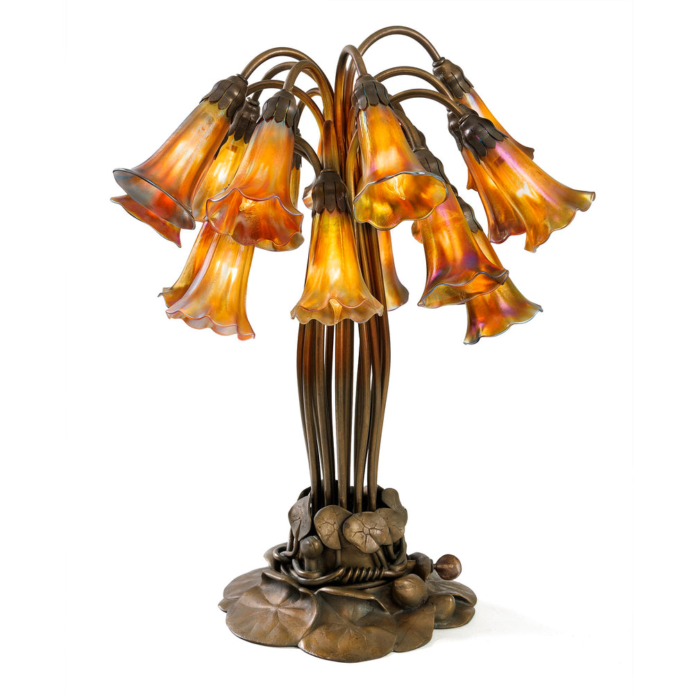 Macklowe Gallery Tiffany Studios New York "Eighteen Light Lily" Table Lamp