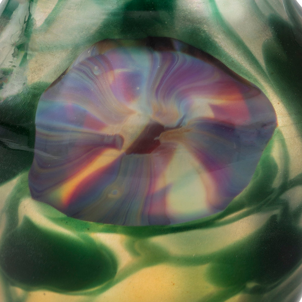 
                      
                        Macklowe Gallery Tiffany Studios New York "Morning Glory" Paperweight Favrile Glass Vase 
                      
                    