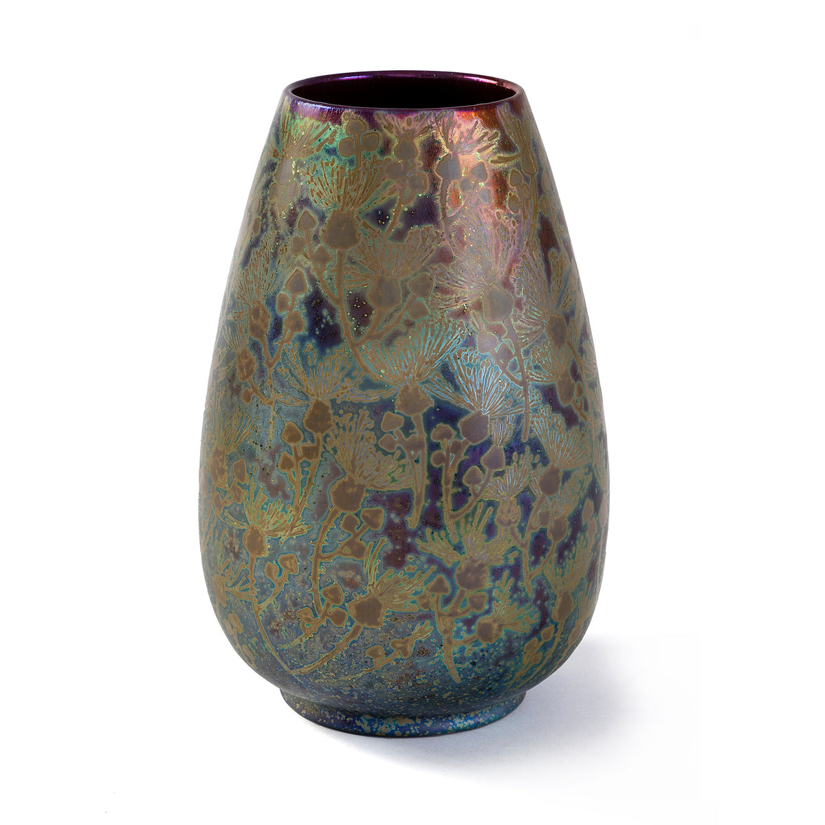 Macklowe Gallery Clément Massier 'Fleurs Dorées' Vase