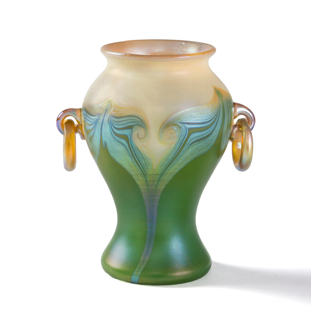 
                      
                        Macklowe Gallery Tiffany Studios New York Pulled Feather Vase
                      
                    