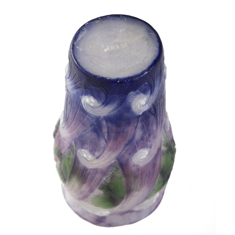 
                      
                        Macklowe Gallery Gabriel Argy-Rousseau "Poissons Dans Les Vagues" Pâte de Verre Glass Vase
                      
                    