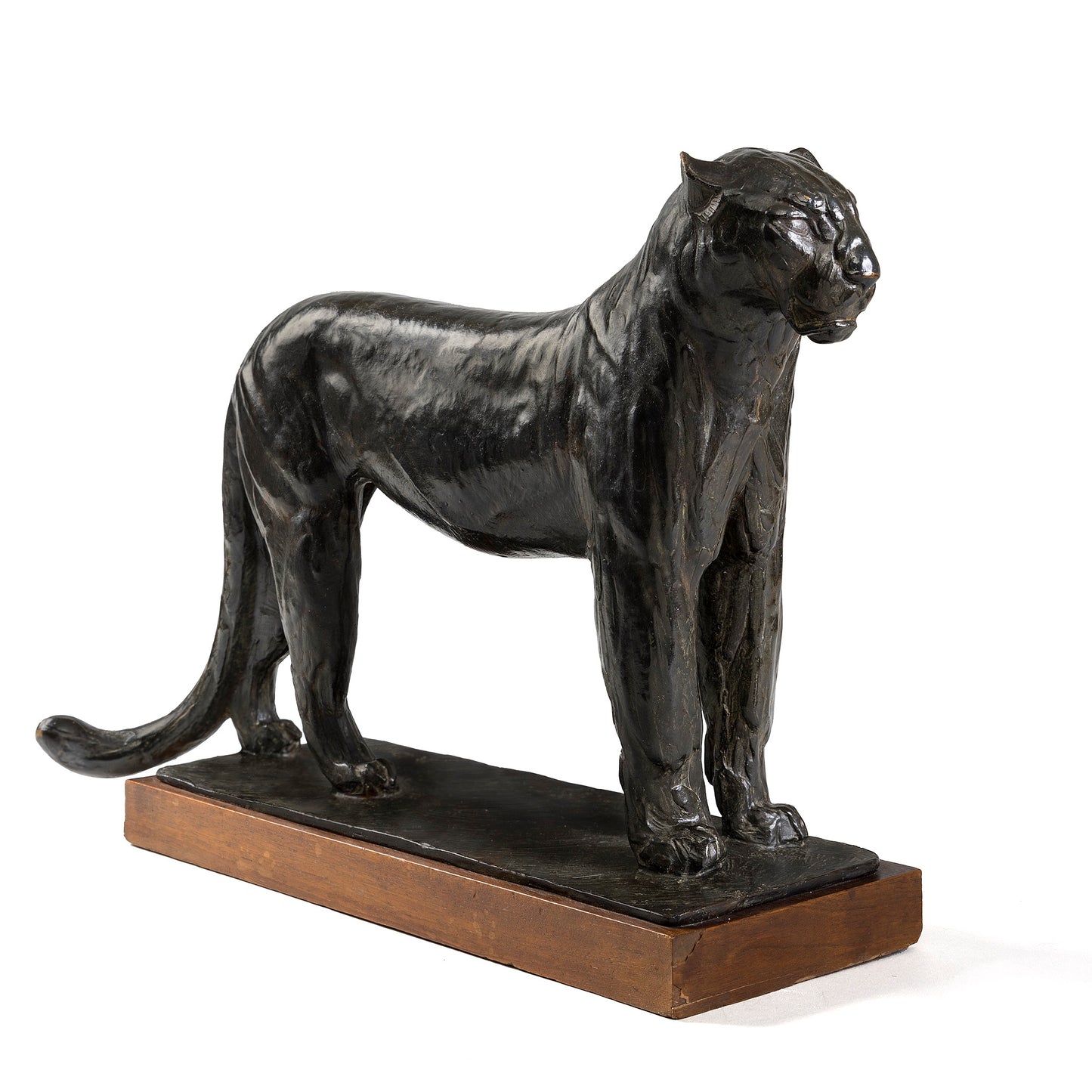 Macklowe Gallery Rembrandt Bugatti "Leopard in repose (Léopard au repos)" Bronze Sculpture