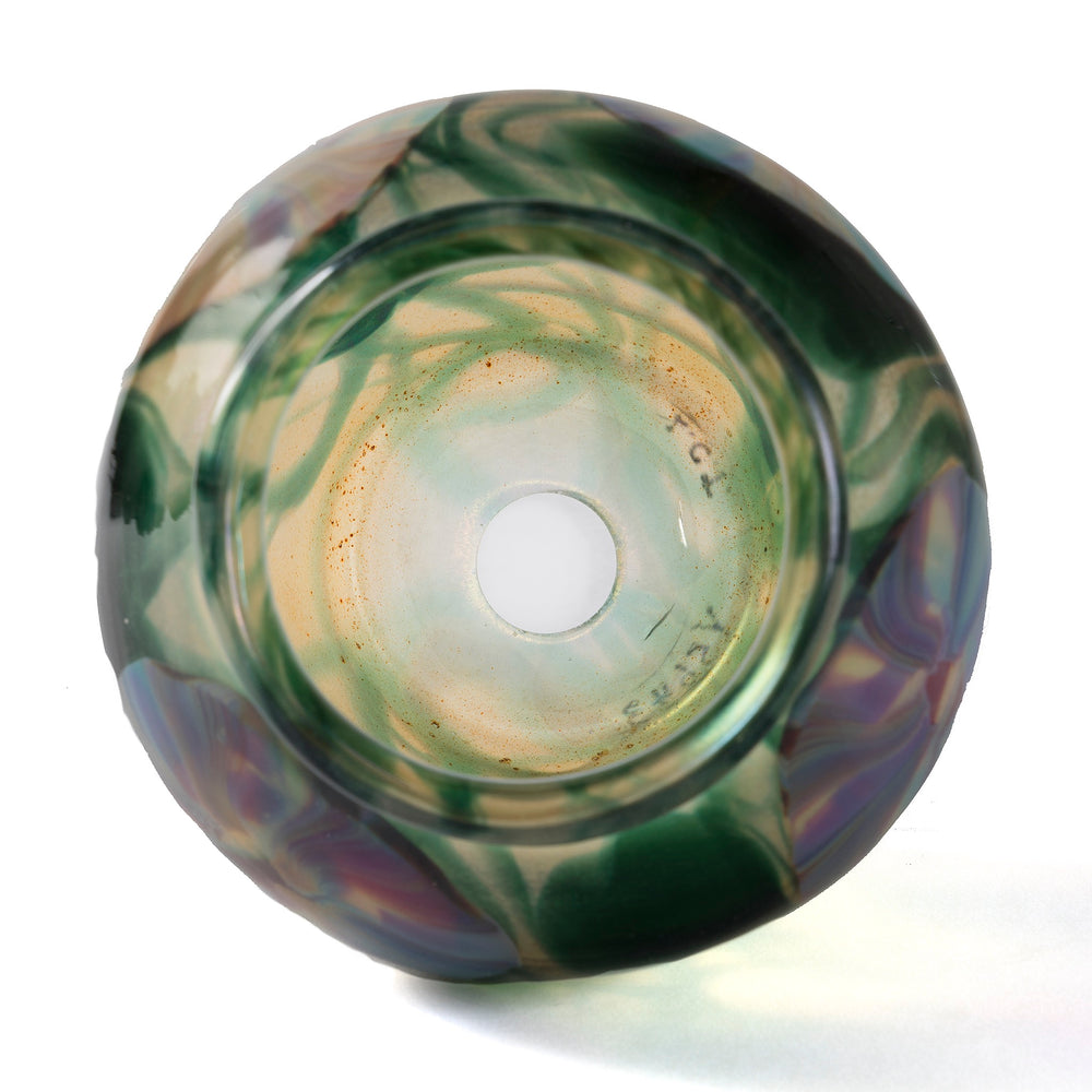 
                      
                        Macklowe Gallery Tiffany Studios New York "Morning Glory" Paperweight Favrile Glass Vase 
                      
                    