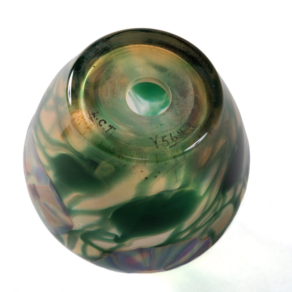 
                      
                        Macklowe Gallery Tiffany Studios New York "Morning Glory" Paperweight Favrile Glass Vase 
                      
                    