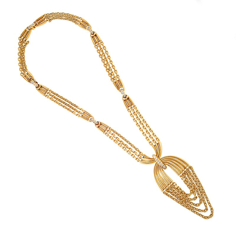 Macklowe Gallery Van Cleef & Arpels Gold Pendant Necklace