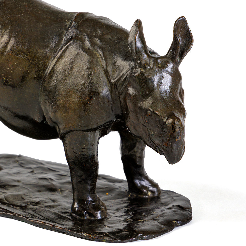 
                      
                        Macklowe Gallery Rembrandt Bugatti "Javan Rhinoceros, Small Model (Rhinocéros de Java, Petite Modele)" Bronze Sculpture
                      
                    