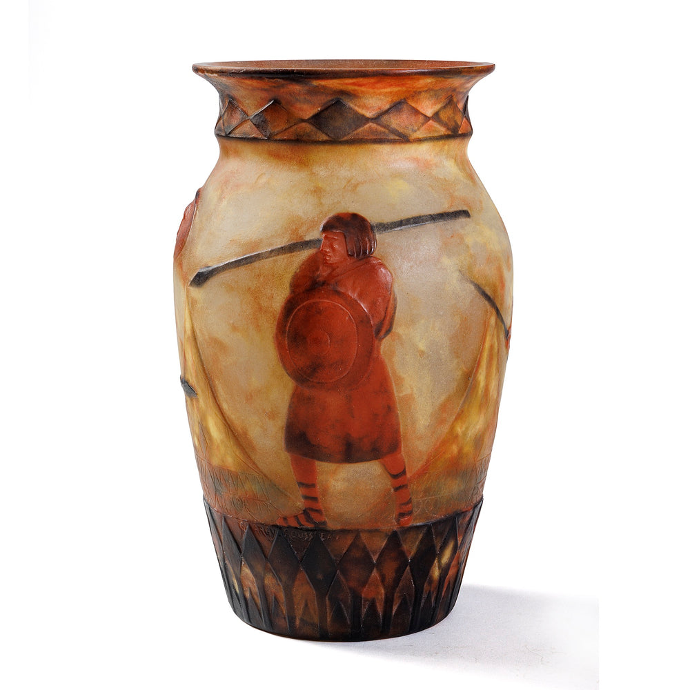 
                      
                        Macklowe Gallery Gabriel Argy-Rousseau "Guerrieres Antiques" Pâte-de-Verre Vase
                      
                    