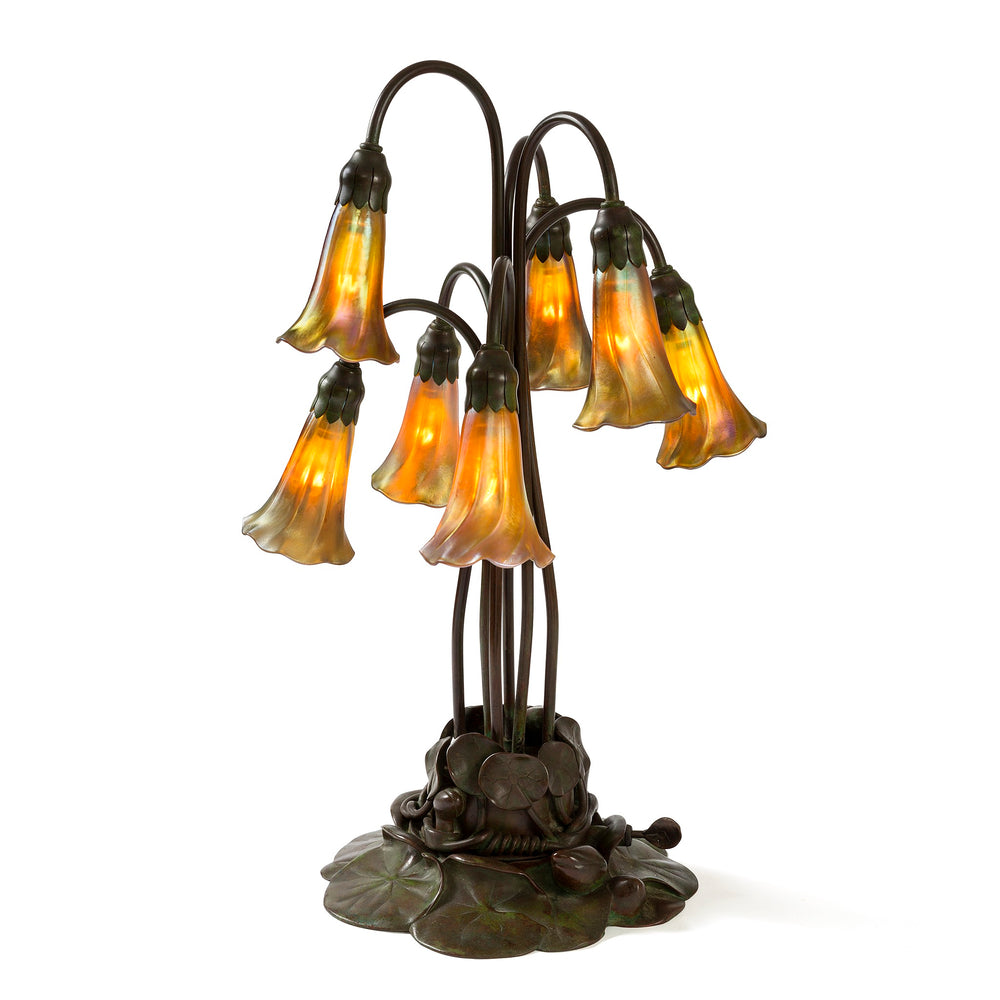 Macklowe Gallery Tiffany Studios New York "Seven Light Lily" Table Lamp