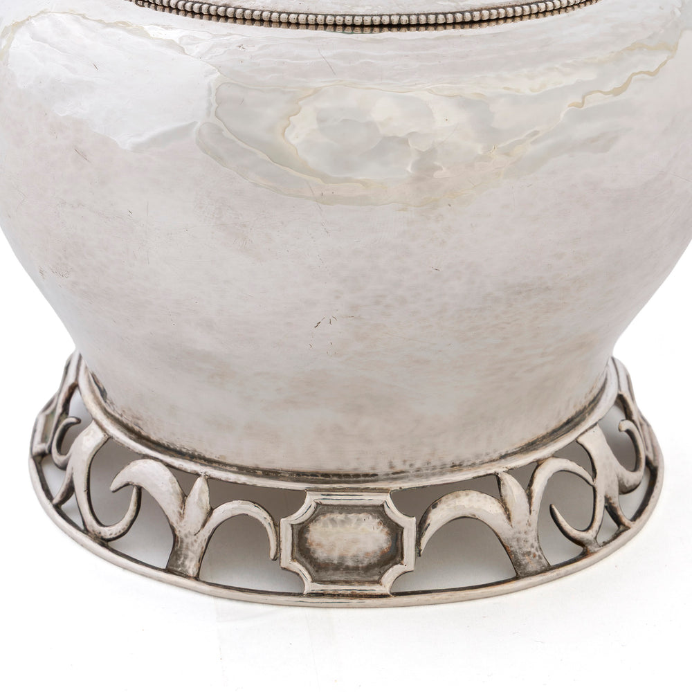 
                      
                        Macklowe Gallery Josef Hoffmann Hammered Silver Covered Bowl
                      
                    