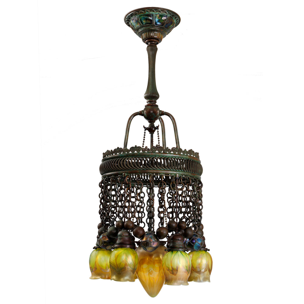 Macklowe Gallery Tiffany Studios New York "Moorish" Chandelier