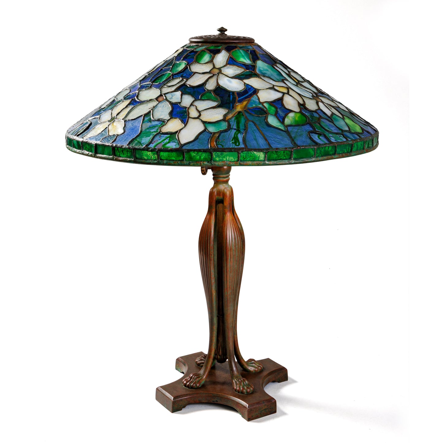 Macklowe Gallery Tiffany Studios New York "Clematis" Table Lamp