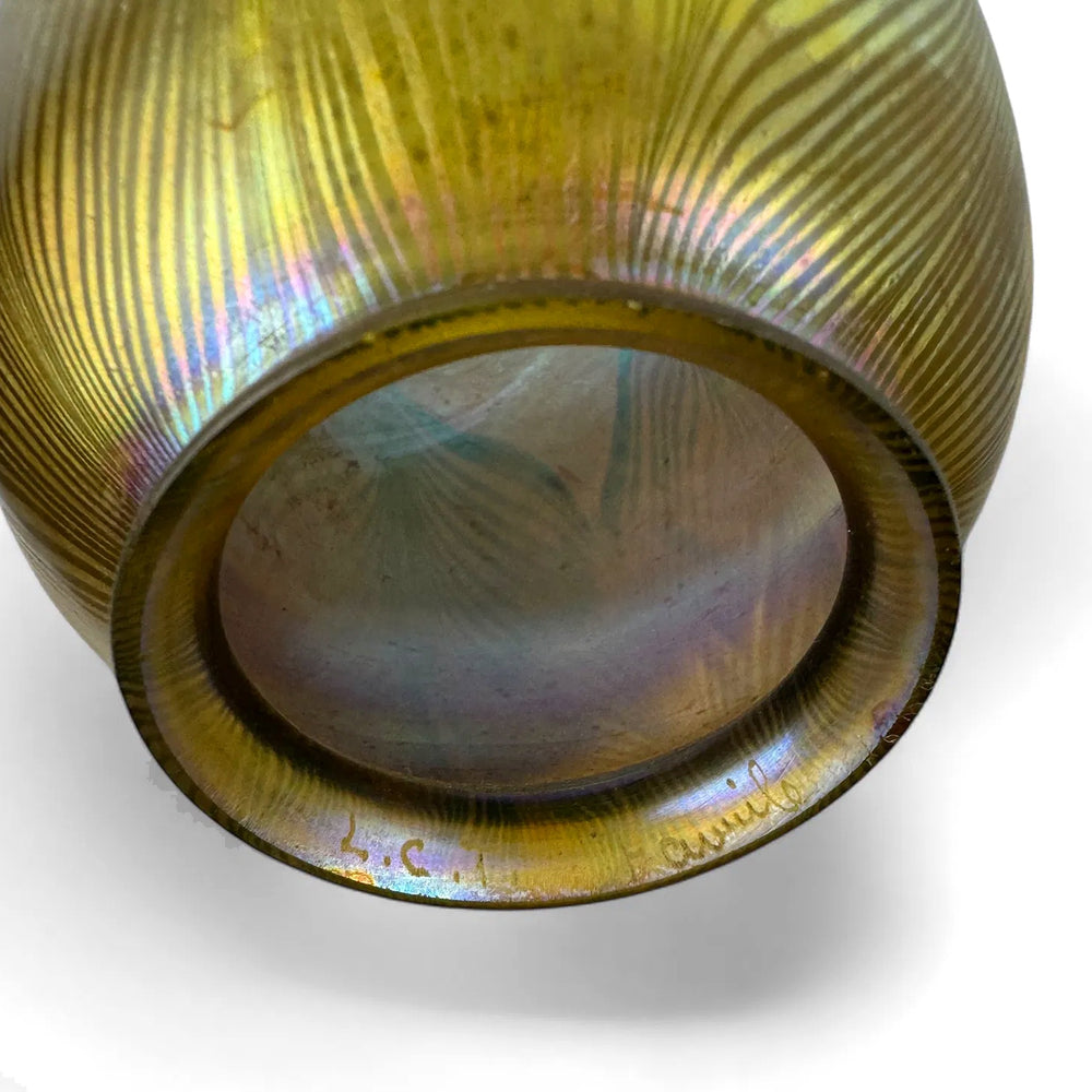 
                      
                        Macklowe Gallery Tiffany Studios New York Pair of Three Light Table lamps
                      
                    