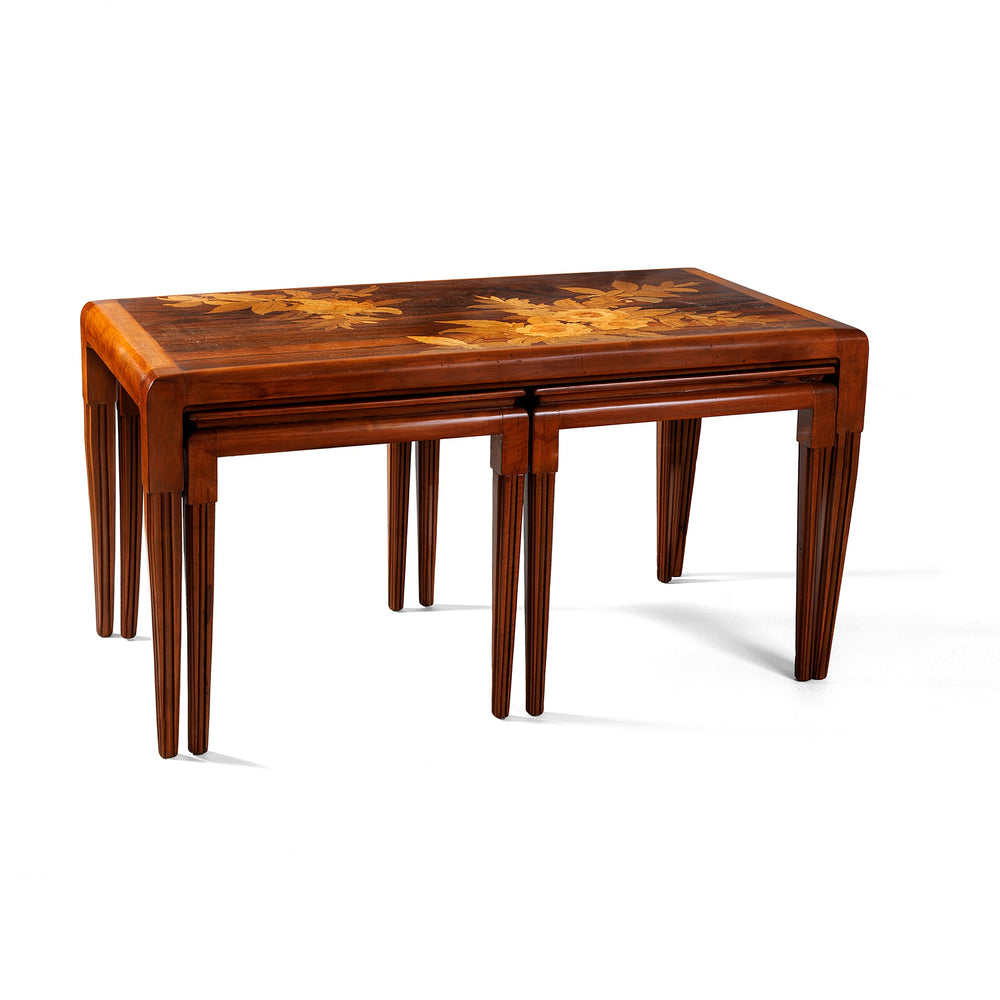 Macklowe Gallery Émile Gallé Set of Three Nesting Tables