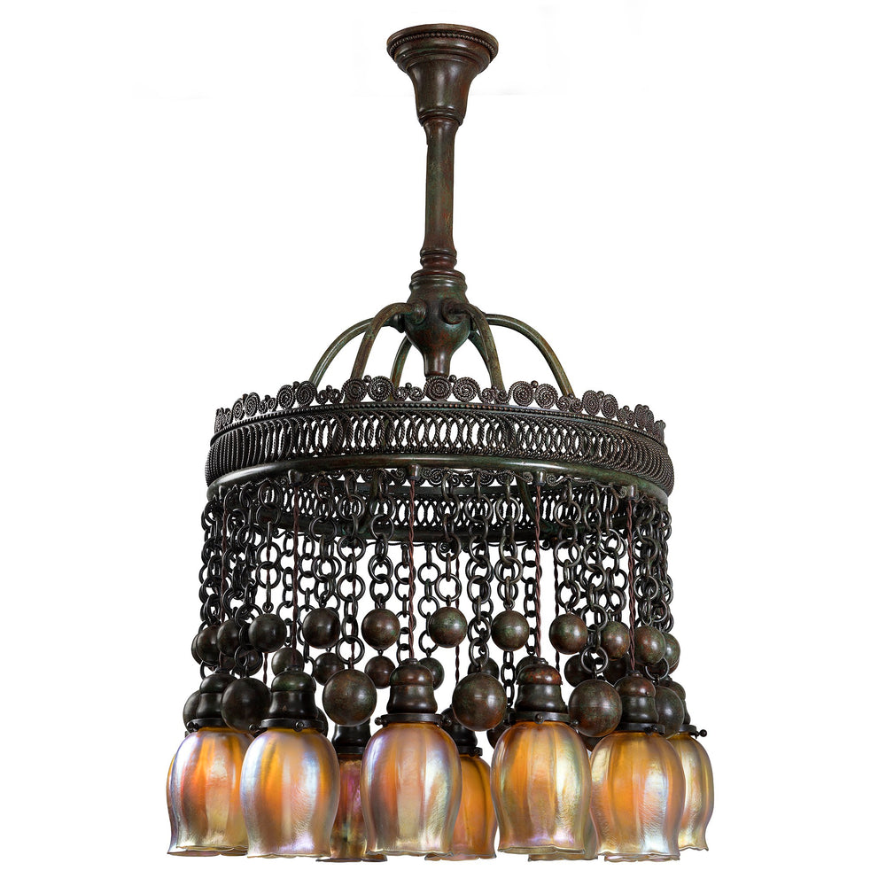 Macklowe Gallery Tiffany Studios New York "Moorish" Chandelier