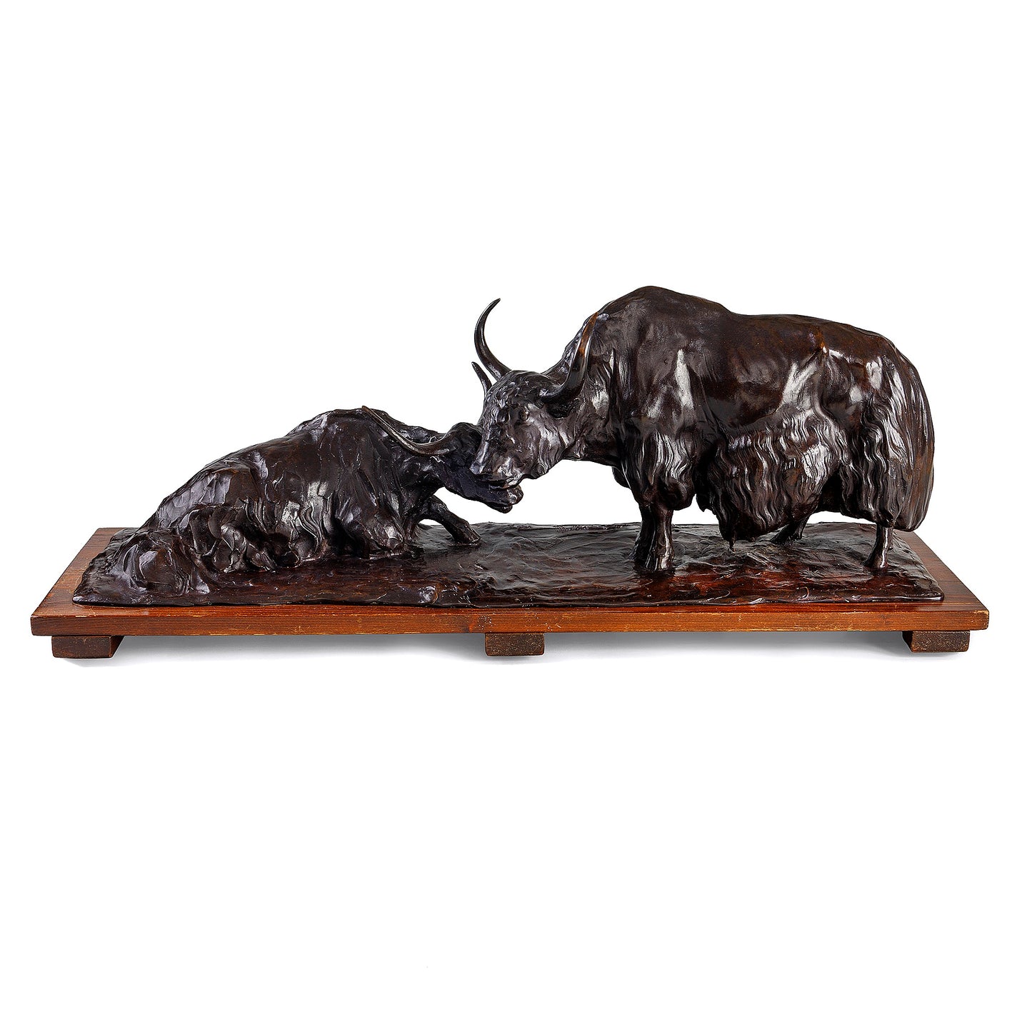 Macklowe Gallery Rembrandt Bugatti "Les Yacks au Repos" Bronze Sculpture
