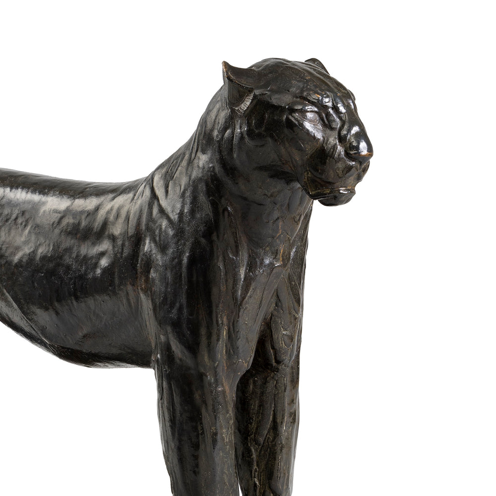 
                      
                        Macklowe Gallery Rembrandt Bugatti "Leopard in repose (Léopard au repos)" Bronze Sculpture
                      
                    