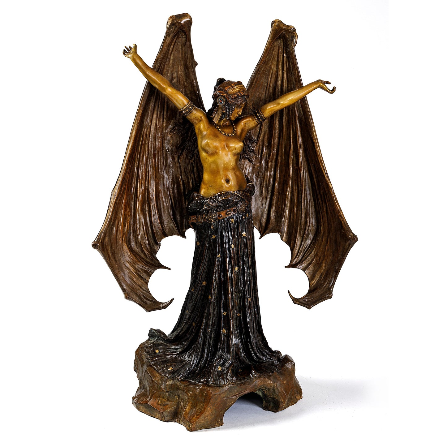 Macklowe Gallery Agathon Léonard 'Le Vampire' or 'La Chauve-Souris' Sculpture