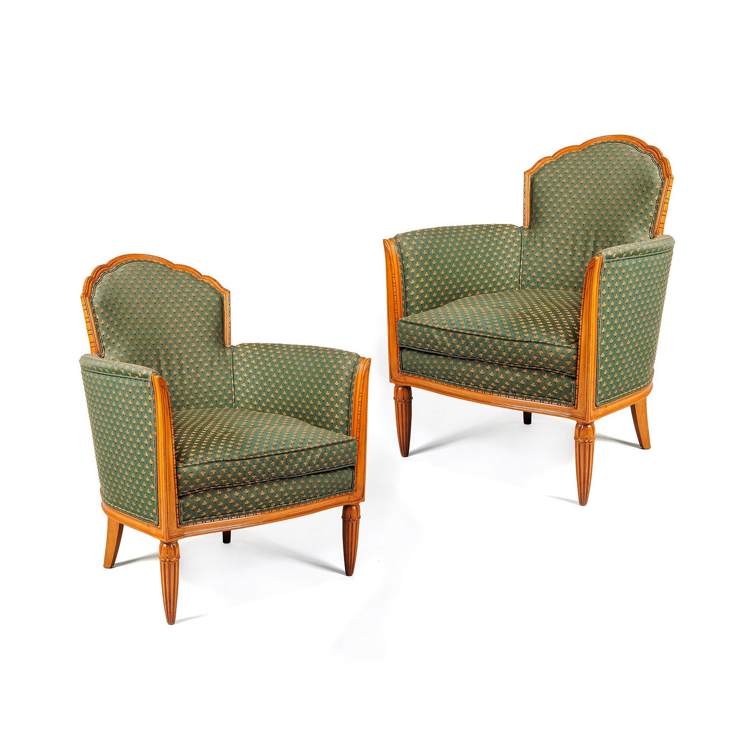 Macklowe Gallery Léon Jallot Pair of Arm Chairs