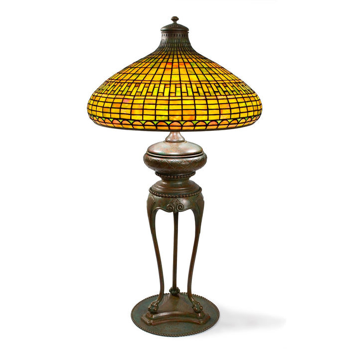 Macklowe Gallery Tiffany Studios New York "Chinese Geometric" Table Lamp