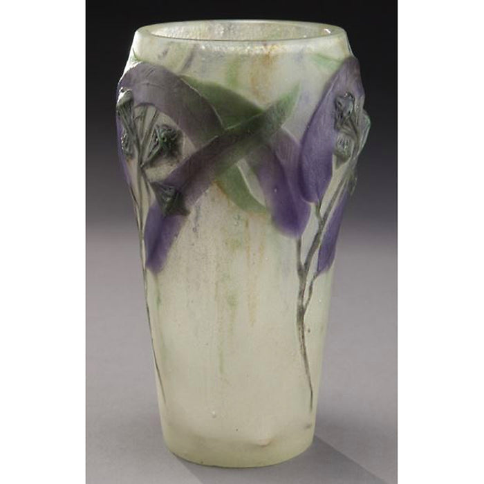 Gabriel Argy-Rousseau "Eucalyptus" Pâte de Verre Glass Vase