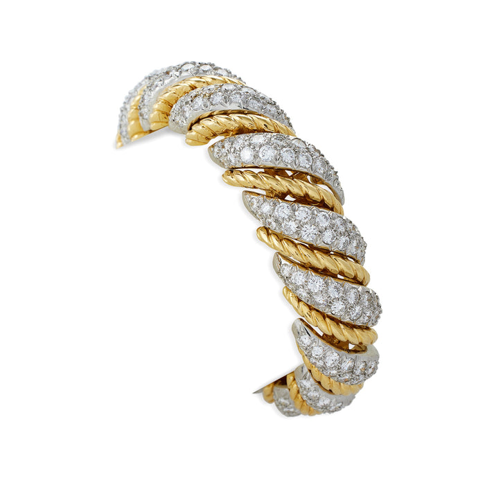 Macklowe Gallery Van Cleef & Arpels Paris Ropetwist Diamond Bracelet