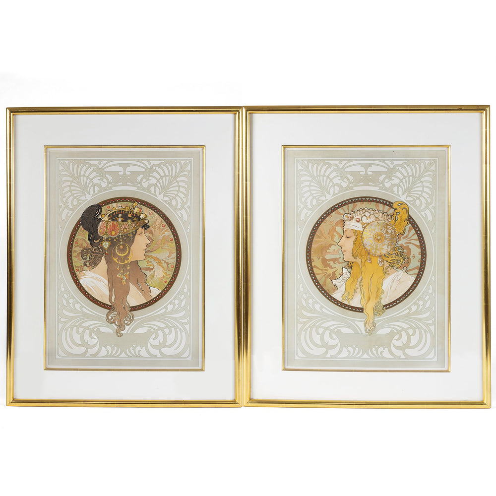 Macklowe Gallery Alphonse Mucha Pair of 