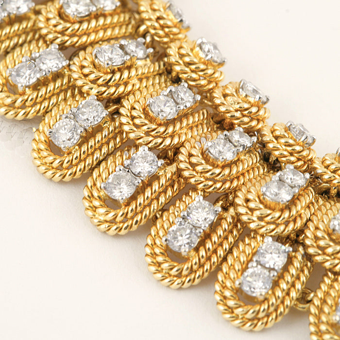 Macklowe Gallery Diamond Layered Rope Collar Necklace